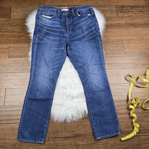 Madewell The High Rise Slim Boy Jeans 30 - Picture 10 of 16